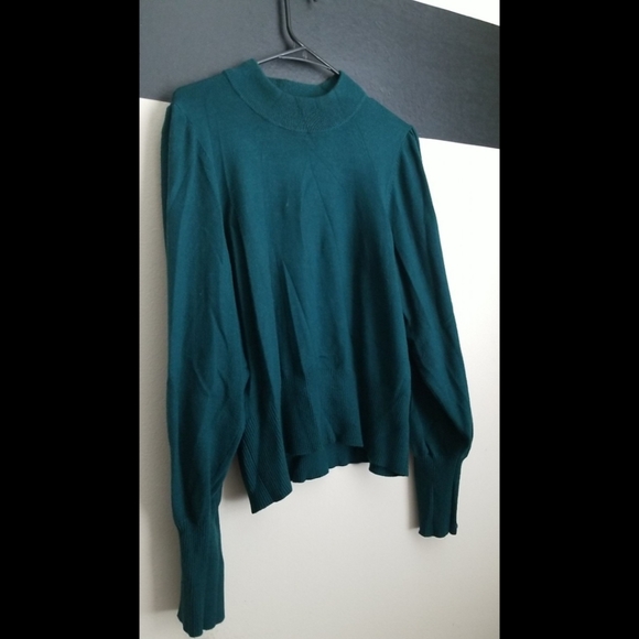 🆕️ LISTING!! EXPRESS MOCK NECK BALLOON SLEEVE SWEATER TOP - Picture 9 of 11